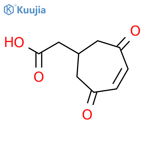 4-CYCLOHEPTENE-1-ACETIC ACID, 3,6-DIOXO- structure