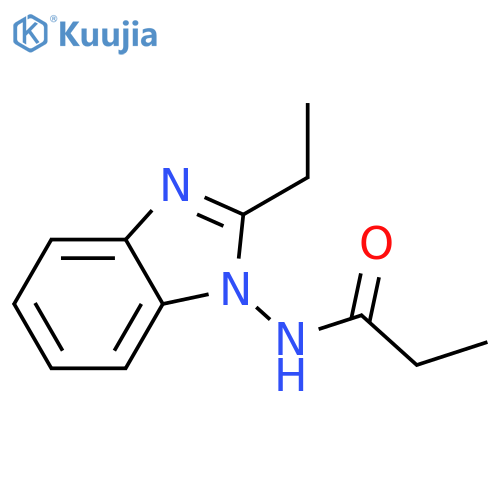 N-(2-ethyl-1H-benzimidazol-1-yl)-Propanamide structure