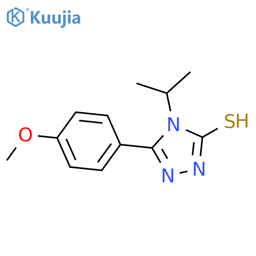 5-(4-Methoxyphenyl)-4-(propan-2-yl)-4H-1,2,4-triazole-3-thiol structure
