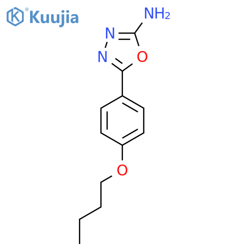 5-(4-Butoxyphenyl)-1,3,4-oxadiazol-2-amine structure