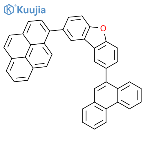 Dibenzofuran, 2-(9-phenanthrenyl)-8-(1-pyrenyl)- structure