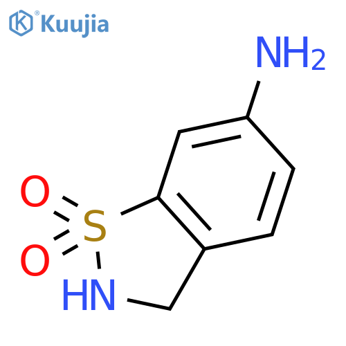 6-amino-2,3-dihydro-1lambda6,2-benzothiazole-1,1-dione structure
