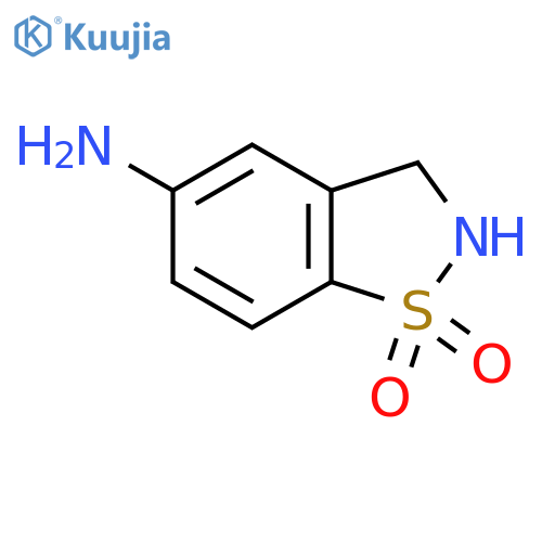 1,1-Dioxo-2,3-dihydro-1,2-benzothiazol-5-amine structure