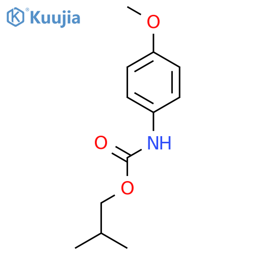 Carbamic acid, (4-methoxyphenyl)-, 2-methylpropyl ester structure