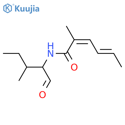 2-Amino-3-methylpentanal; (2S,3S)-form, N-(2-Methyl-2E,4E-hexadienoyl) structure