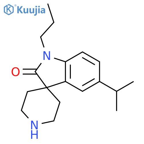 SPIRO[3H-INDOLE-3,4'-PIPERIDIN]-2(1H)-ONE, 5-(1-METHYLETHYL)-1-PROPYL- structure