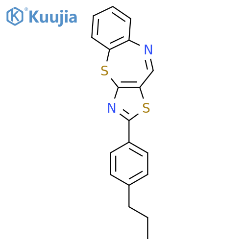THIAZOLO[4,5-B][1,5]BENZOTHIAZEPINE, 2-(4-PROPYLPHENYL)- structure