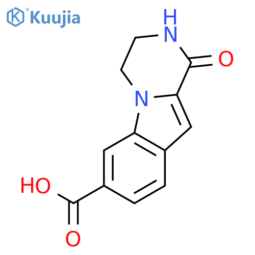 PYRAZINO[1,2-A]INDOLE-7-CARBOXYLIC ACID, 1,2,3,4-TETRAHYDRO-1-OXO- structure
