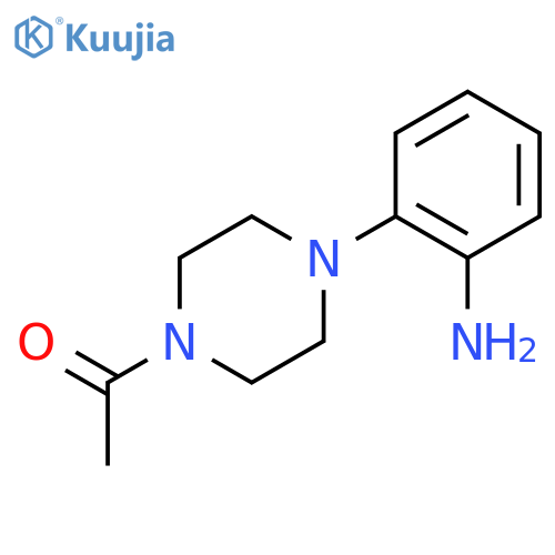1-4-(2-aminophenyl)piperazin-1-ylethan-1-one structure