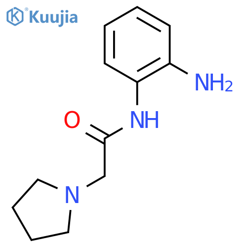 N-(2-aminophenyl)-2-(1-pyrrolidinyl)acetamide structure