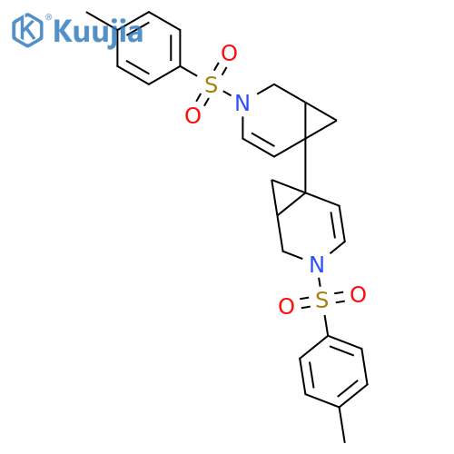 6,6'-BI-3-AZABICYCLO[4.1.0]HEPT-4-ENE, 3,3'-BIS[(4-METHYLPHENYL)SULFONYL]- structure
