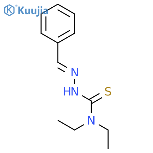 Hydrazinecarbothioamide, N,N-diethyl-2-(phenylmethylene)- structure