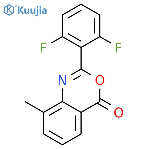4H-3,1-BENZOXAZIN-4-ONE, 2-(2,6-DIFLUOROPHENYL)-8-METHYL- structure