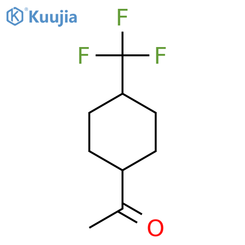 1-4-(trifluoromethyl)cyclohexylethan-1-one structure
