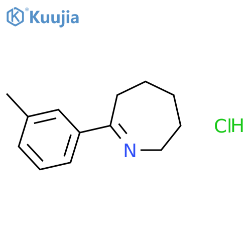 2H-AZEPINE, 3,4,5,6-TETRAHYDRO-7-(3-METHYLPHENYL)-, HYDROCHLORIDE (1:1) structure