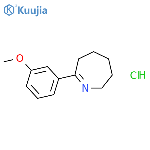 2H-AZEPINE, 3,4,5,6-TETRAHYDRO-7-(3-METHOXYPHENYL)-, HYDROCHLORIDE(1:1) structure