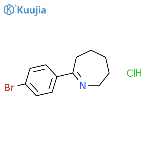 2H-AZEPINE, 7-(4-BROMOPHENYL)-3,4,5,6-TETRAHYDRO-, HYDROCHLORIDE (1:1) structure