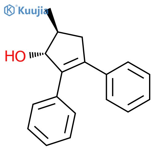 2-Cyclopenten-1-ol, 5-methyl-2,3-diphenyl-, (1R,5S)-rel- structure