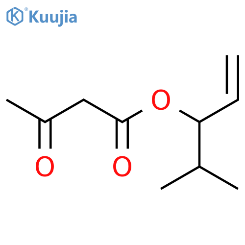 Butanoic acid, 3-oxo-, 1-(1-methylethyl)-2-propenyl ester structure