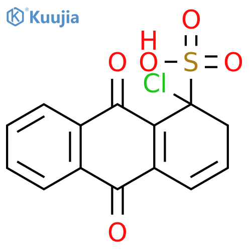 1-Chloro-9,10-dioxo-1,2,9,10-tetrahydroanthracene-1-sulfonic acid structure