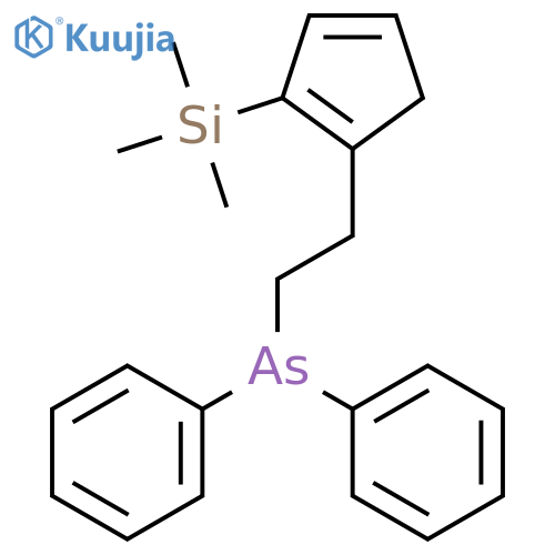 Arsine, diphenyl[2-[(trimethylsilyl)-1,3-cyclopentadienyl]ethyl]- structure