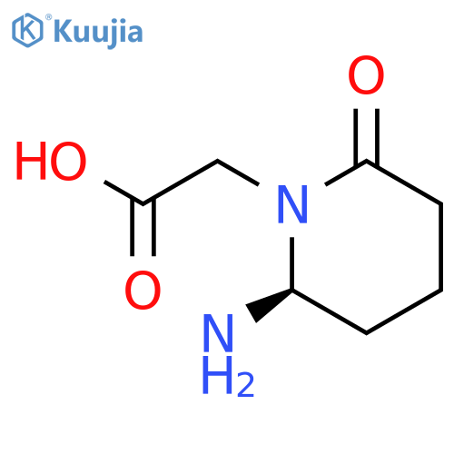 1-PIPERIDINEACETIC ACID, 2-AMINO-6-OXO-, (2S)- structure