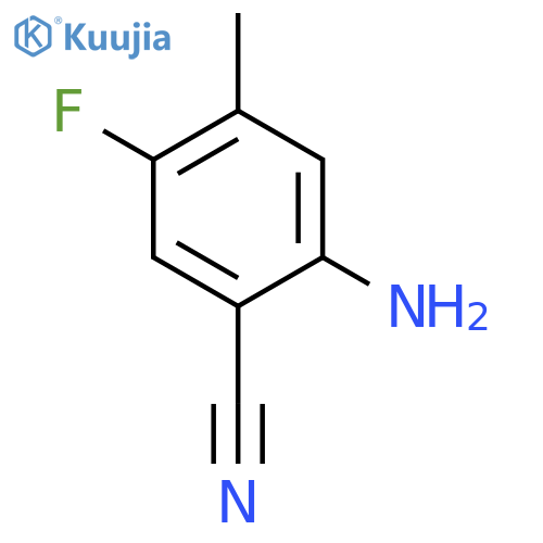 2-amino-5-fluoro-4-methylbenzonitrile structure
