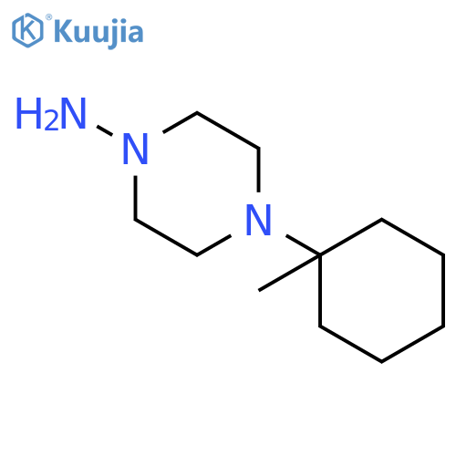 1-Piperazinamine, 4-(1-methylcyclohexyl)- structure