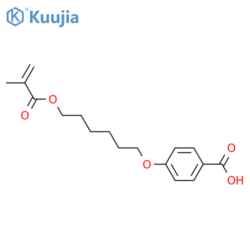 4-{6-(Methacryloyloxy)hexyloxy}benzenecarboxylic acid structure