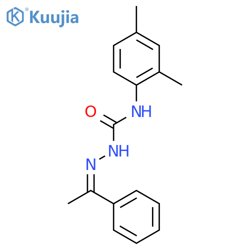 Hydrazinecarboxamide, N-(2,4-dimethylphenyl)-2-(1-phenylethylidene)- structure
