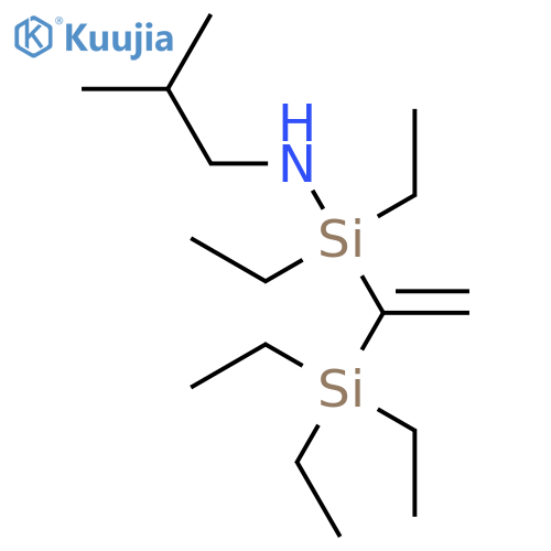 SILANAMINE, 1,1-DIETHYL-N-(2-METHYLPROPYL)-1-[1-(TRIETHYLSILYL)ETHENYL]- structure