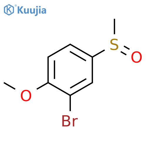 BENZENE, 2-BROMO-1-METHOXY-4-(METHYLSULFINYL)- structure
