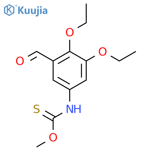 CARBAMOTHIOIC ACID, (3,4-DIETHOXY-5-FORMYLPHENYL)-, O-METHYL ESTER structure