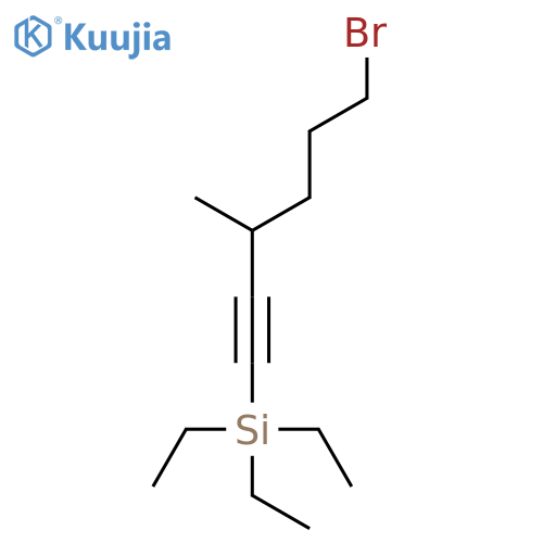 Silane, (6-bromo-3-methyl-1-hexynyl)triethyl- structure