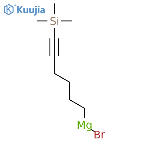 MAGNESIUM, BROMO[6-(TRIMETHYLSILYL)-5-HEXYNYL]- structure