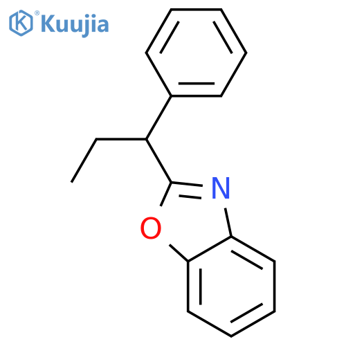 Benzoxazole, 2-(1-phenylpropyl)- structure