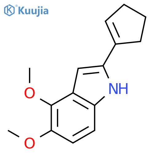 1H-INDOLE, 2-(1-CYCLOPENTEN-1-YL)-4,5-DIMETHOXY- structure