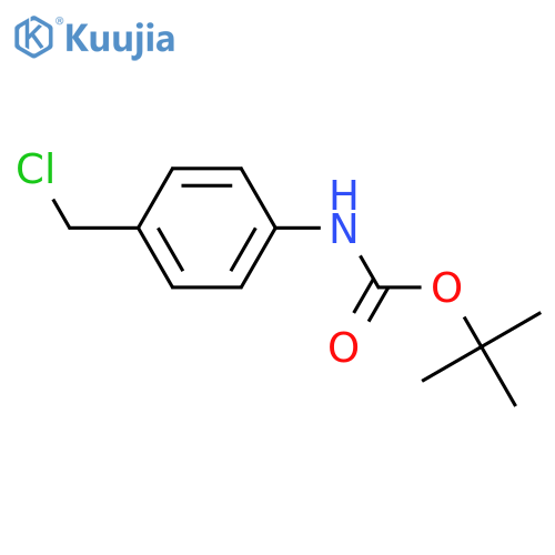 tert-butyl N-4-(chloromethyl)phenylcarbamate structure