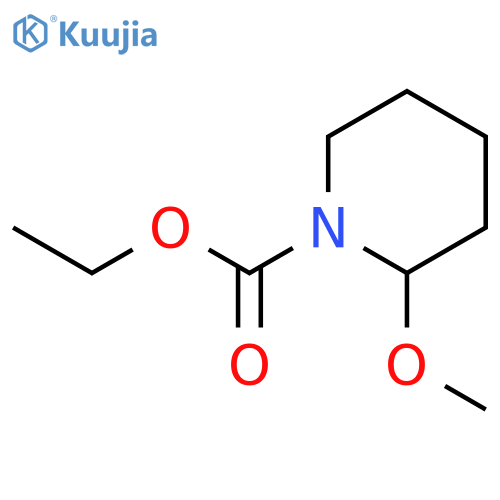 1-PIPERIDINECARBOXYLIC ACID, 2-METHOXY-, ETHYL ESTER structure