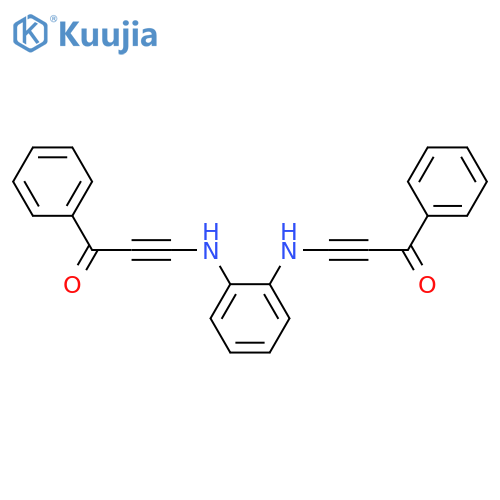 2-PROPYN-1-ONE, 3,3'-(1,2-PHENYLENEDIIMINO)BIS[1-PHENYL- structure