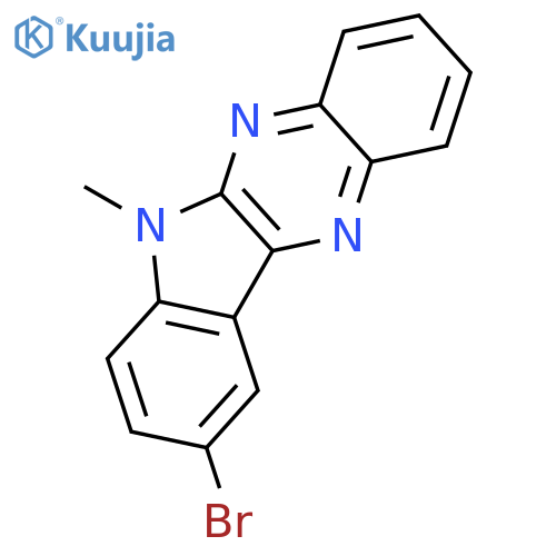 9-bromo-6-methyl-6H-indolo2,3-bquinoxaline structure