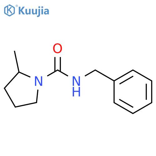 1-Pyrrolidinecarboxamide, 2-methyl-N-(phenylmethyl)- structure