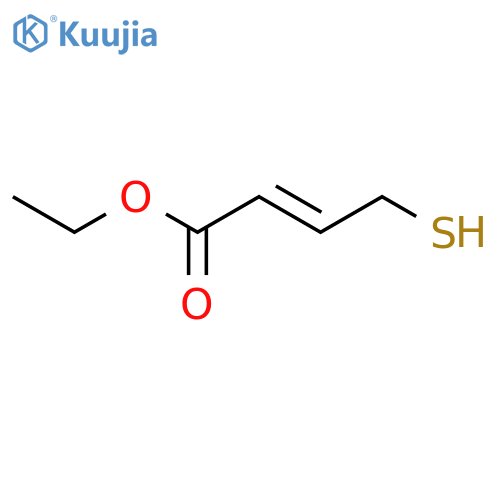 2-Butenoic acid, 4-mercapto-, ethyl ester, (2E)- structure