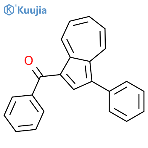 Methanone, phenyl(3-phenyl-1-azulenyl)- structure
