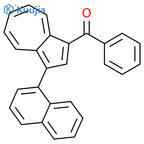 Methanone, [3-(1-naphthalenyl)-1-azulenyl]phenyl- structure