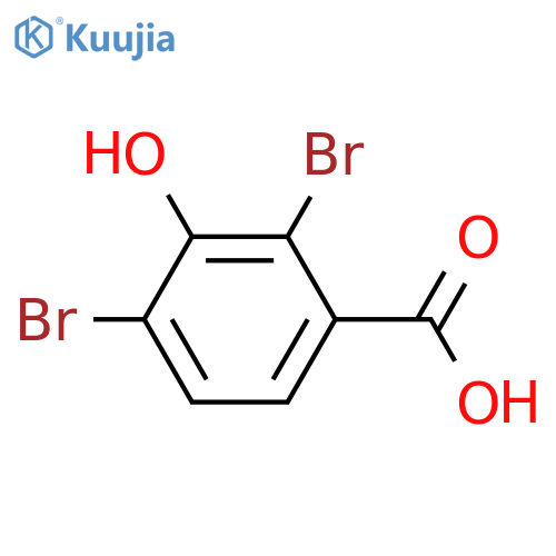 Benzoic acid, 2,4-dibromo-3-hydroxy- structure