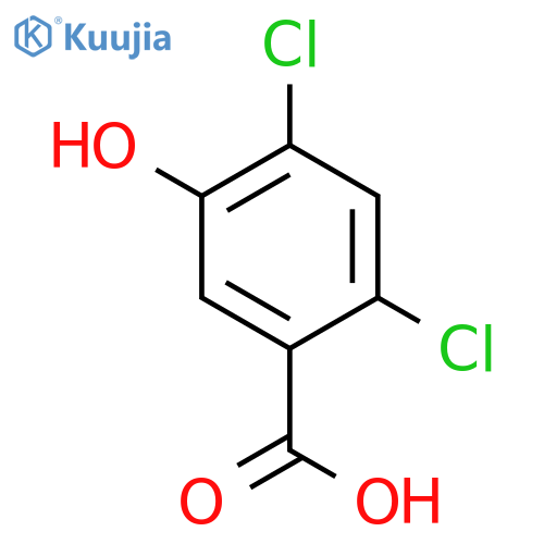BENZOIC ACID, 2,4-DICHLORO-5-HYDROXY- structure