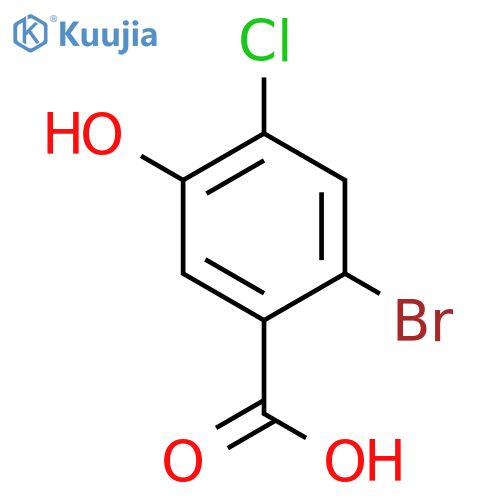 BENZOIC ACID, 2-BROMO-4-CHLORO-5-HYDROXY- structure