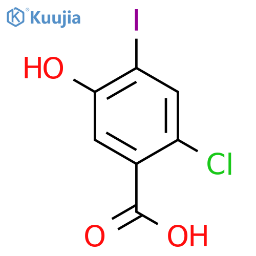BENZOIC ACID, 2-CHLORO-5-HYDROXY-4-IODO- structure