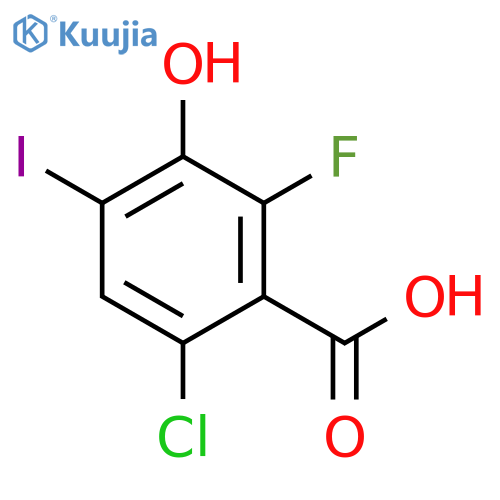 Benzoic acid, 6-chloro-2-fluoro-3-hydroxy-4-iodo- structure